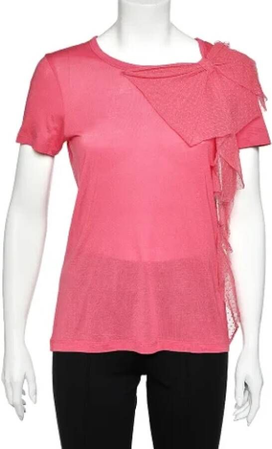 Valentino Vintage Pre-owned Cotton tops Roze Dames