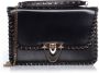 Valentino Vintage Pre-owned Demilune chain leather shoulderbag Zwart Dames - Thumbnail 1