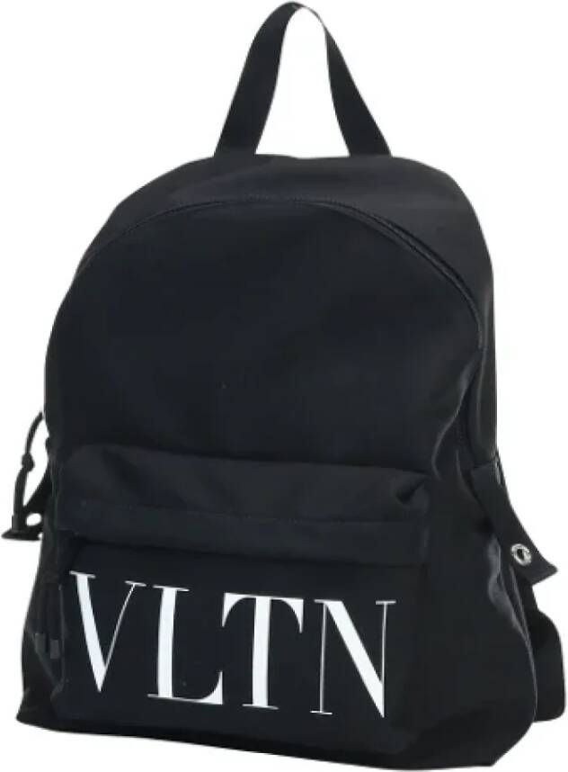 Valentino Vintage Pre-owned Fabric backpacks Zwart Dames