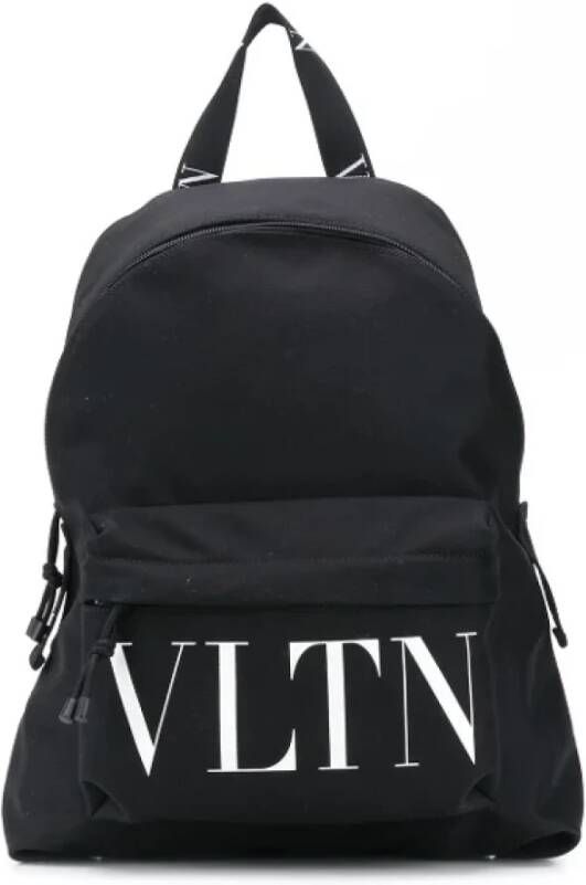 Valentino Vintage Pre-owned Fabric backpacks Zwart Dames