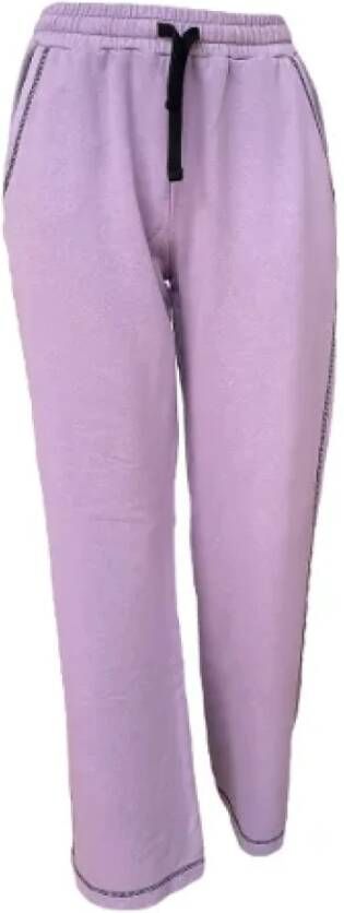 Valentino Vintage Pre-owned Fabric bottoms Purple Dames