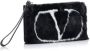Valentino Vintage Pre-owned Fabric clutches Zwart Dames - Thumbnail 1