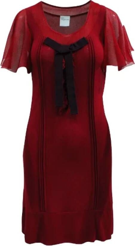 Valentino Vintage Pre-owned Fabric dresses Rood Dames