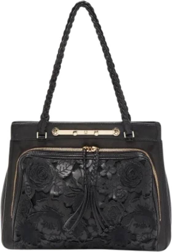 Valentino Vintage Pre-owned Fabric handbags Zwart Dames