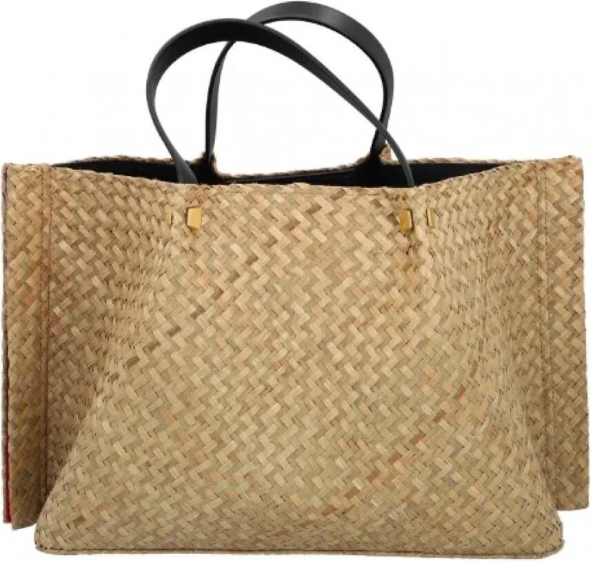 Valentino Vintage Pre-owned Fabric shoulder-bags Beige Dames