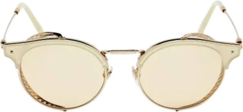Valentino Vintage Pre-owned Fabric sunglasses Yellow Dames