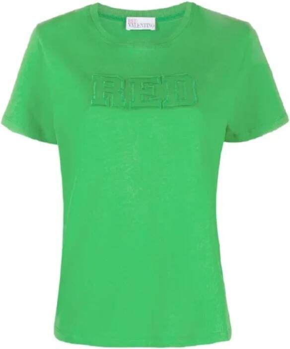 Valentino Vintage Pre-owned Fabric tops Groen Dames