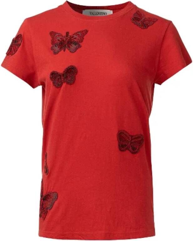 Valentino Vintage Pre-owned Fabric tops Rood Dames