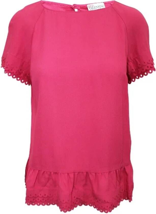 Valentino Vintage Pre-owned Fabric tops Roze Dames
