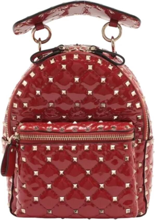 Valentino Vintage Pre-owned Leather backpacks Rood Dames