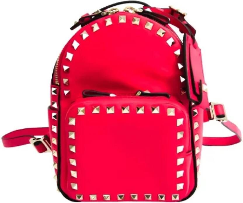 Valentino Vintage Pre-owned Leather backpacks Roze Dames