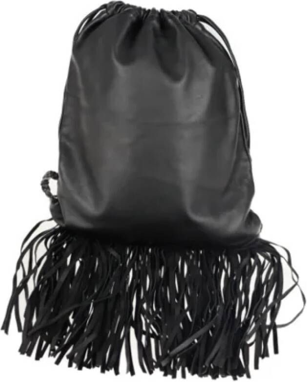 Valentino Vintage Pre-owned Leather backpacks Zwart Dames
