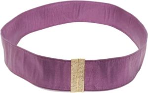 Valentino Vintage Pre-owned Leather belts Paars Dames