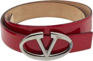 Valentino Vintage Pre-owned Leather belts Rood Dames