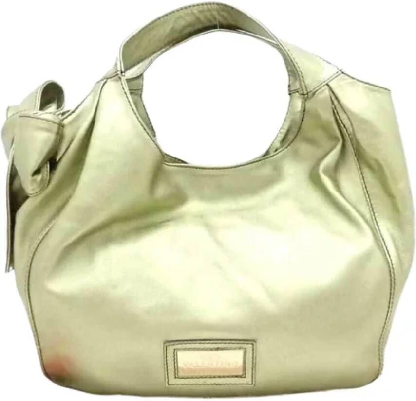 Valentino Vintage Pre-owned Leather handbags Grijs Dames