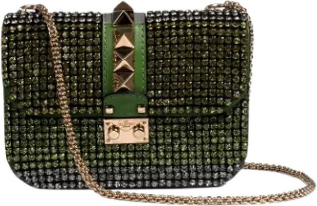 Valentino Vintage Pre-owned Leather handbags Groen Dames