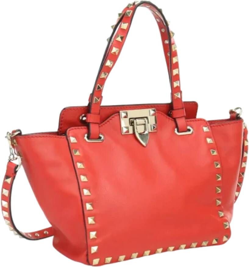 Valentino Vintage Pre-owned Leather handbags Rood Dames
