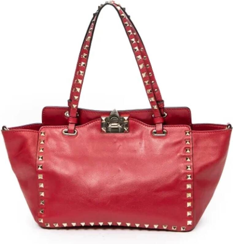 Valentino Vintage Pre-owned Leather handbags Rood Dames