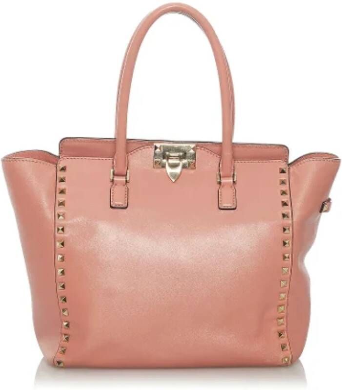 Valentino Vintage Pre-owned Leather handbags Roze Dames
