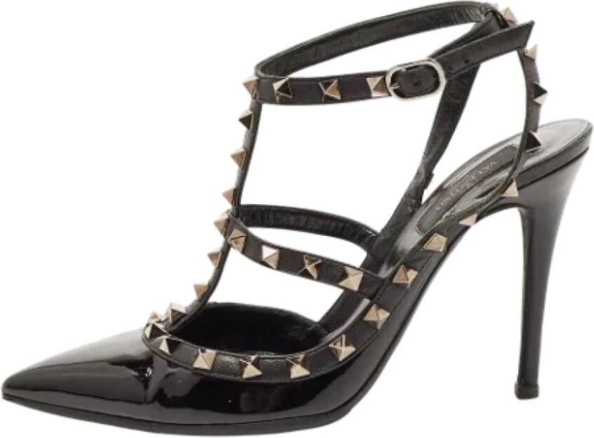 Valentino Vintage Pre-owned Leather heels Zwart Dames