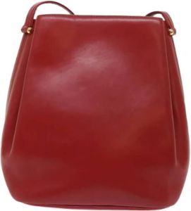 Valentino Vintage Pre-owned Leather shoulder-bags Rood Dames