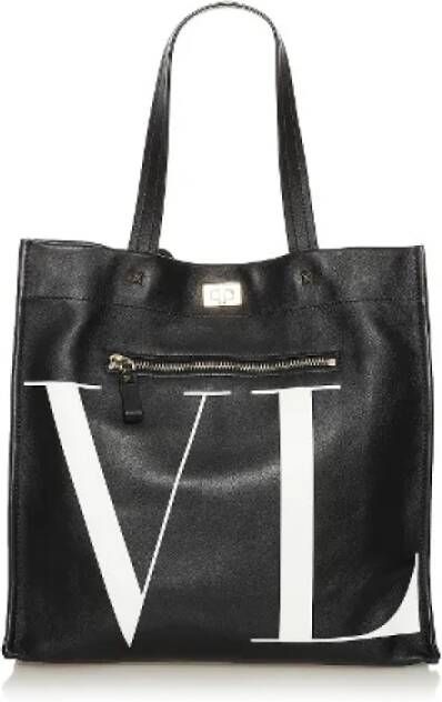 Valentino Vintage Pre-owned Leather shoulder-bags Zwart Dames