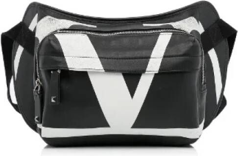 Valentino Vintage Pre-owned Leather shoulder-bags Zwart Dames