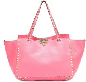 Valentino Vintage Pre-owned Leather totes Roze Dames