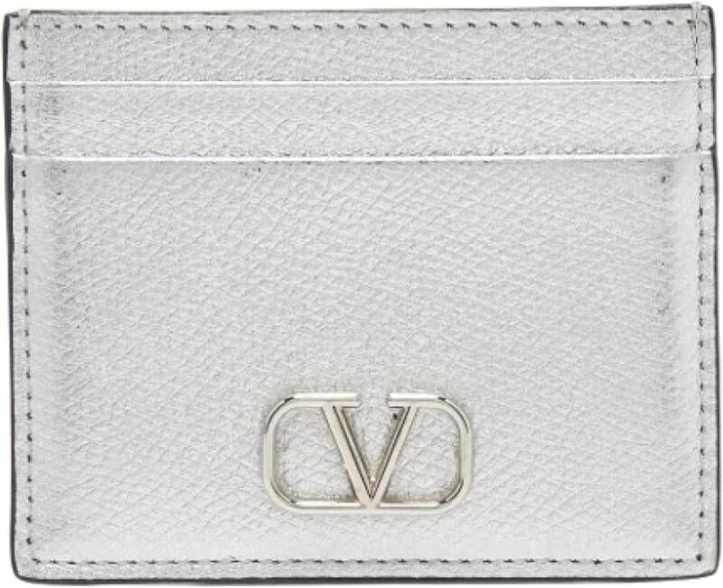 Valentino Vintage Pre-owned Leather wallets Grijs Dames
