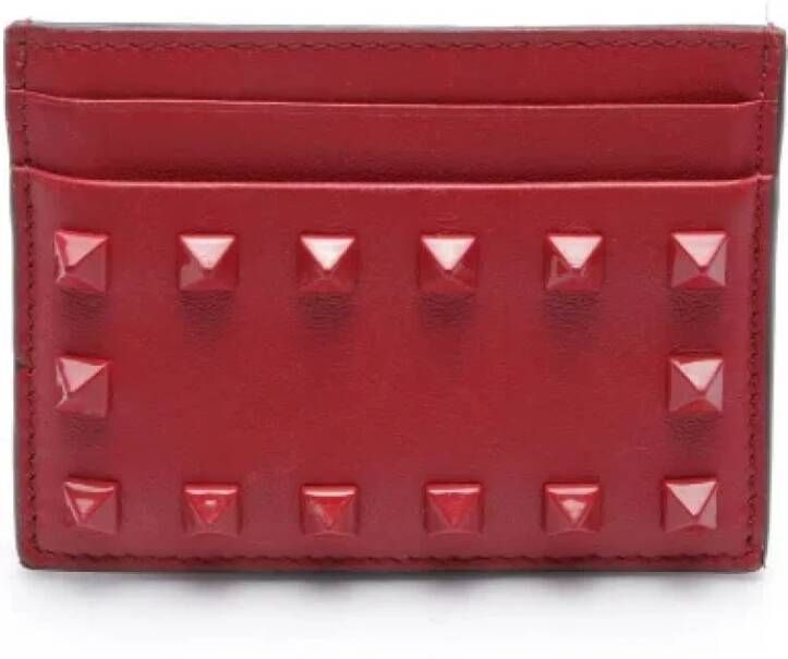 Valentino Vintage Pre-owned Leather wallets Rood Dames