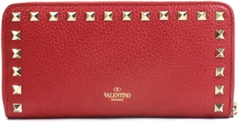 Valentino Vintage Pre-owned Leather wallets Rood Dames