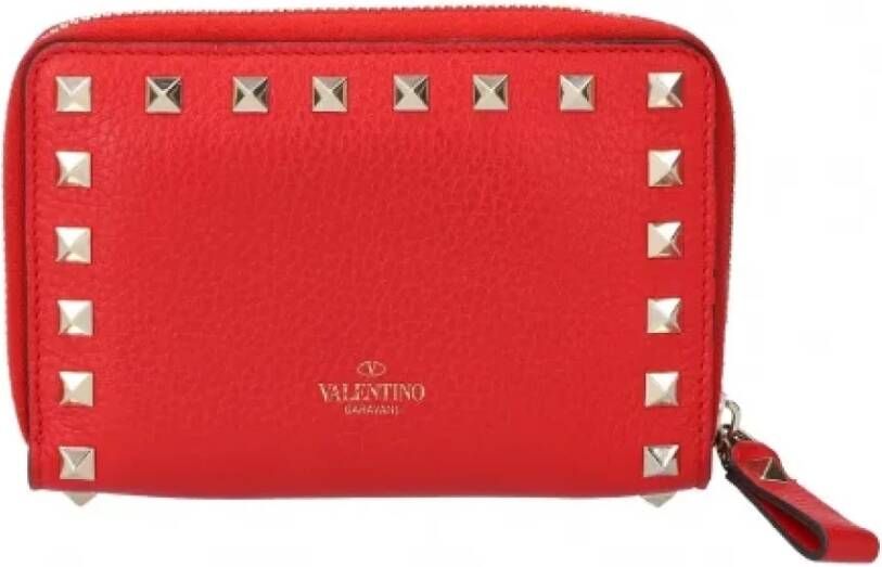 Valentino Vintage Pre-owned Leather wallets Rood Dames