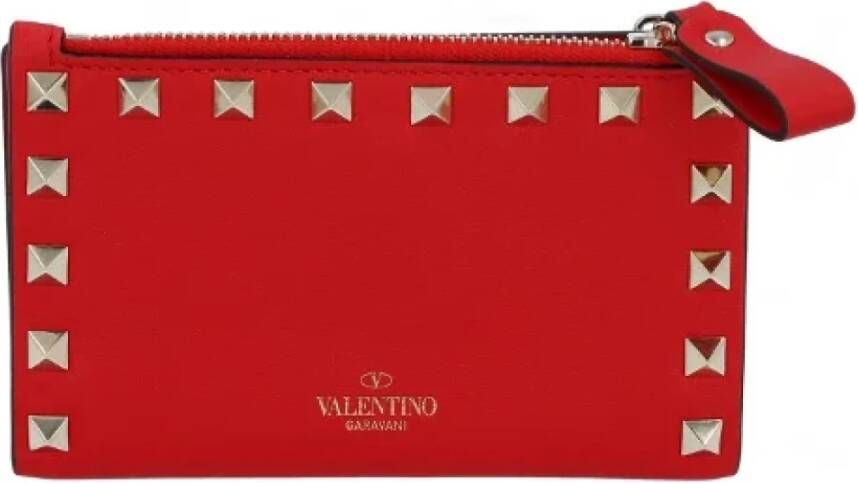 Valentino Vintage Pre-owned Leather wallets Rood Dames