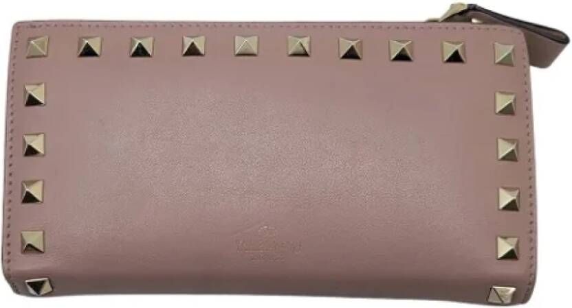 Valentino Vintage Pre-owned Leather wallets Roze Dames