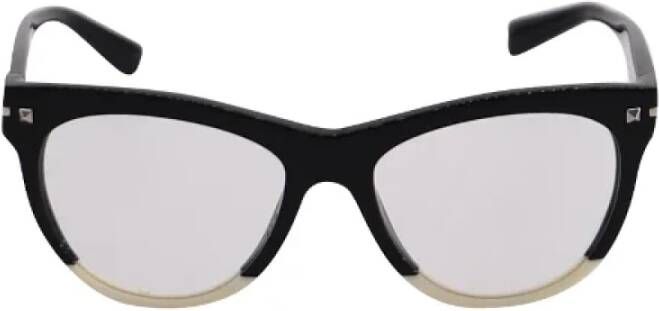 Valentino Vintage Pre-owned Plastic sunglasses Zwart Dames