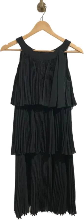 Valentino Vintage Pre-owned Polyester dresses Zwart Dames