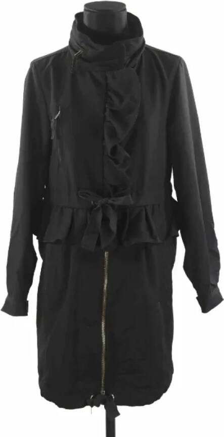 Valentino Vintage Pre-owned Polyester outerwear Zwart Dames