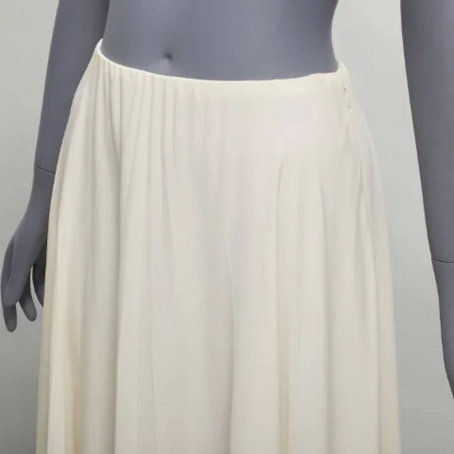 Valentino Vintage Pre-owned Silk bottoms White Dames