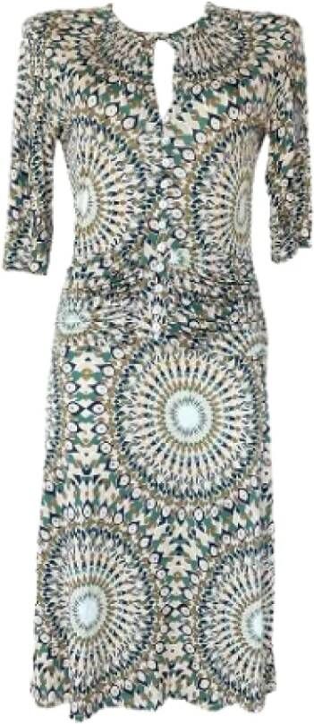 Valentino Vintage Pre-owned Viscose dresses Meerkleurig Dames