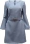 Valentino Vintage Pre-owned Wool dresses Blauw Dames - Thumbnail 1