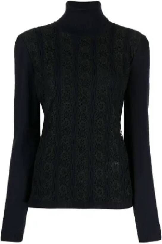Valentino Vintage Pre-owned Wool tops Blauw Dames