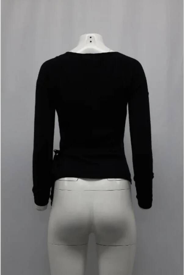 Valentino Vintage Pre-owned Wool tops Zwart Dames