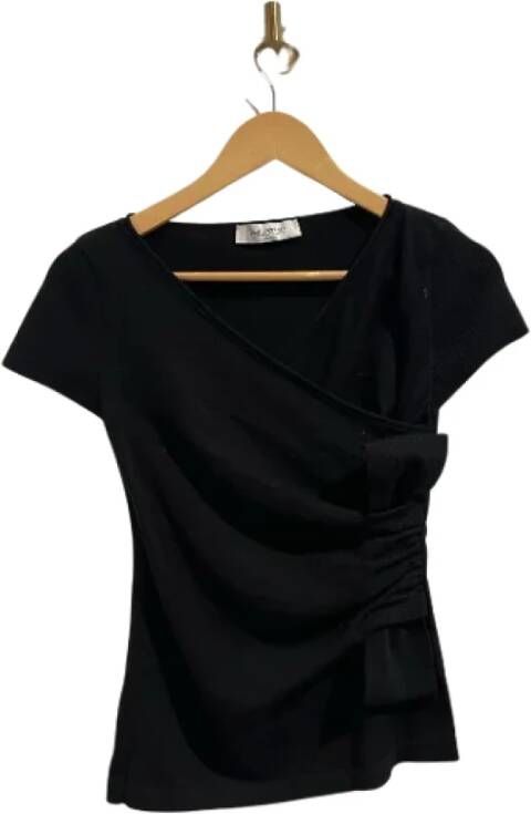 Valentino Vintage Pre-owned Wool tops Zwart Dames