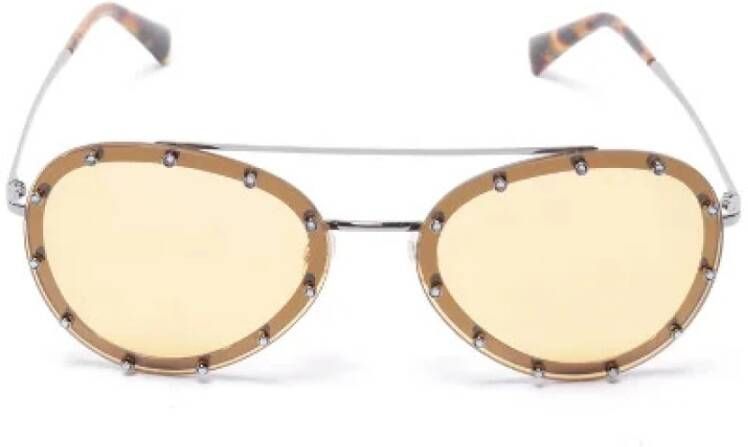 Valentino Vintage Tweedehands zonnebril Geel Dames