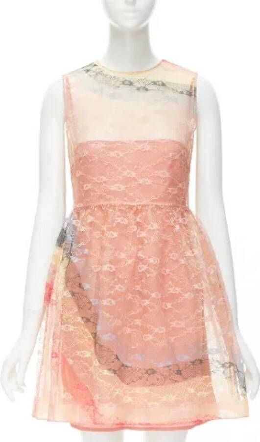 Valentino Vintage Voldoende kanten jurken Roze Dames