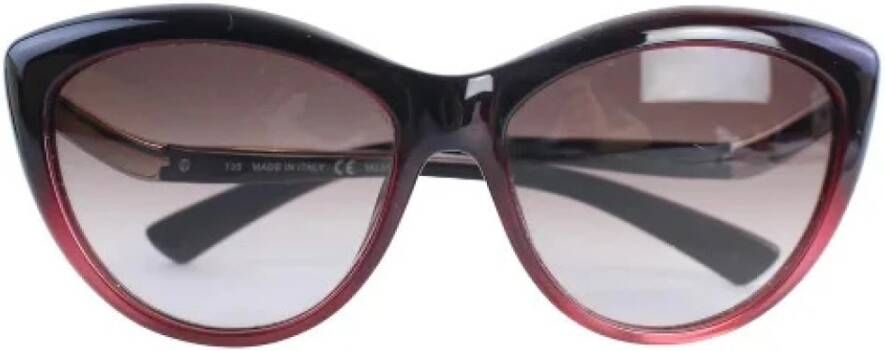 Valentino Vintage Voldoende plastic zonnebril Zwart Dames