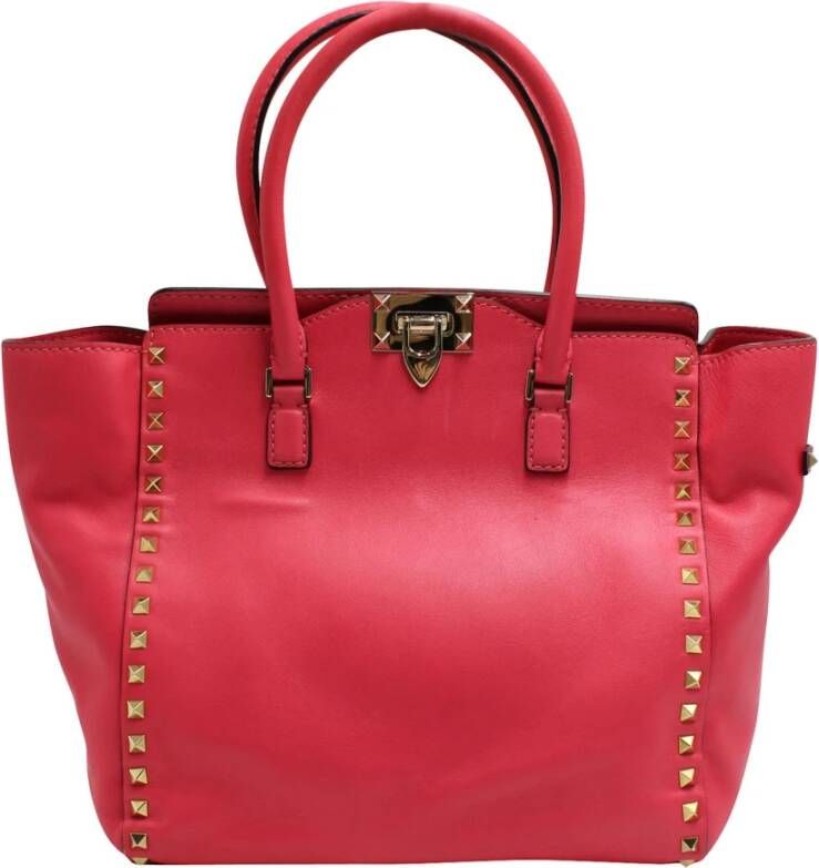 Valentino Vintage Voldoende rockstud-tote Roze Dames