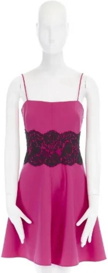 Valentino Vintage Voldoende wollen jurken Roze Dames