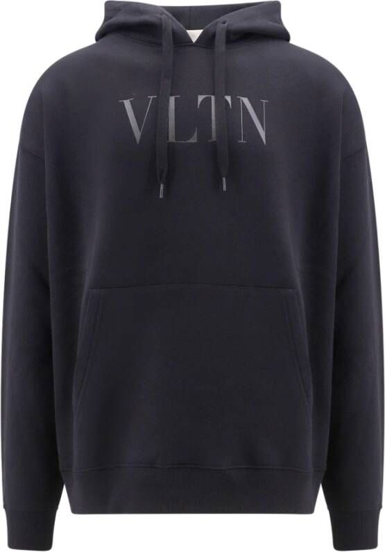 Valentino Zwarte hoodie met kangoeroezak Zwart Heren