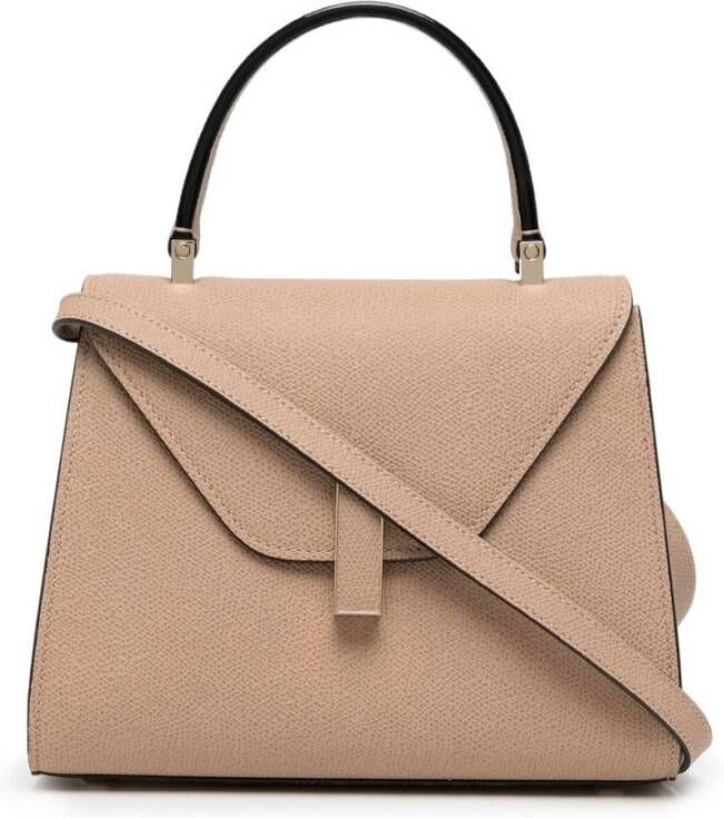 Valextra Beige Leren Mini Tas Handtas Brown Dames